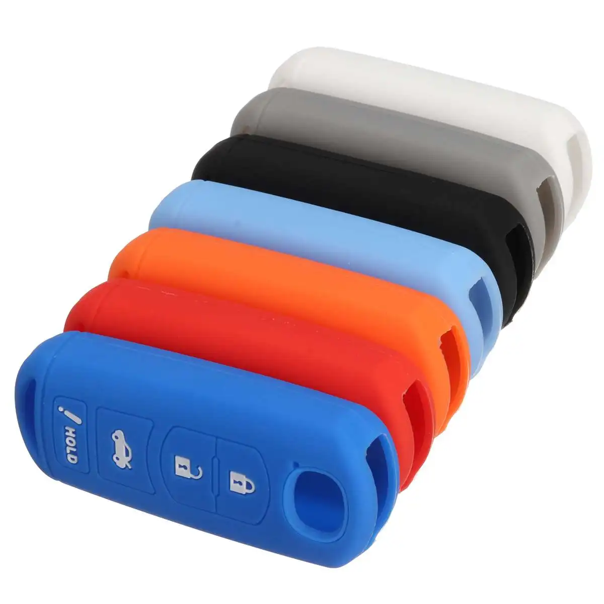 Силиконовый чехол для автомобильного ключа с 4 кнопками защитный MAZDA 3 6 MX5