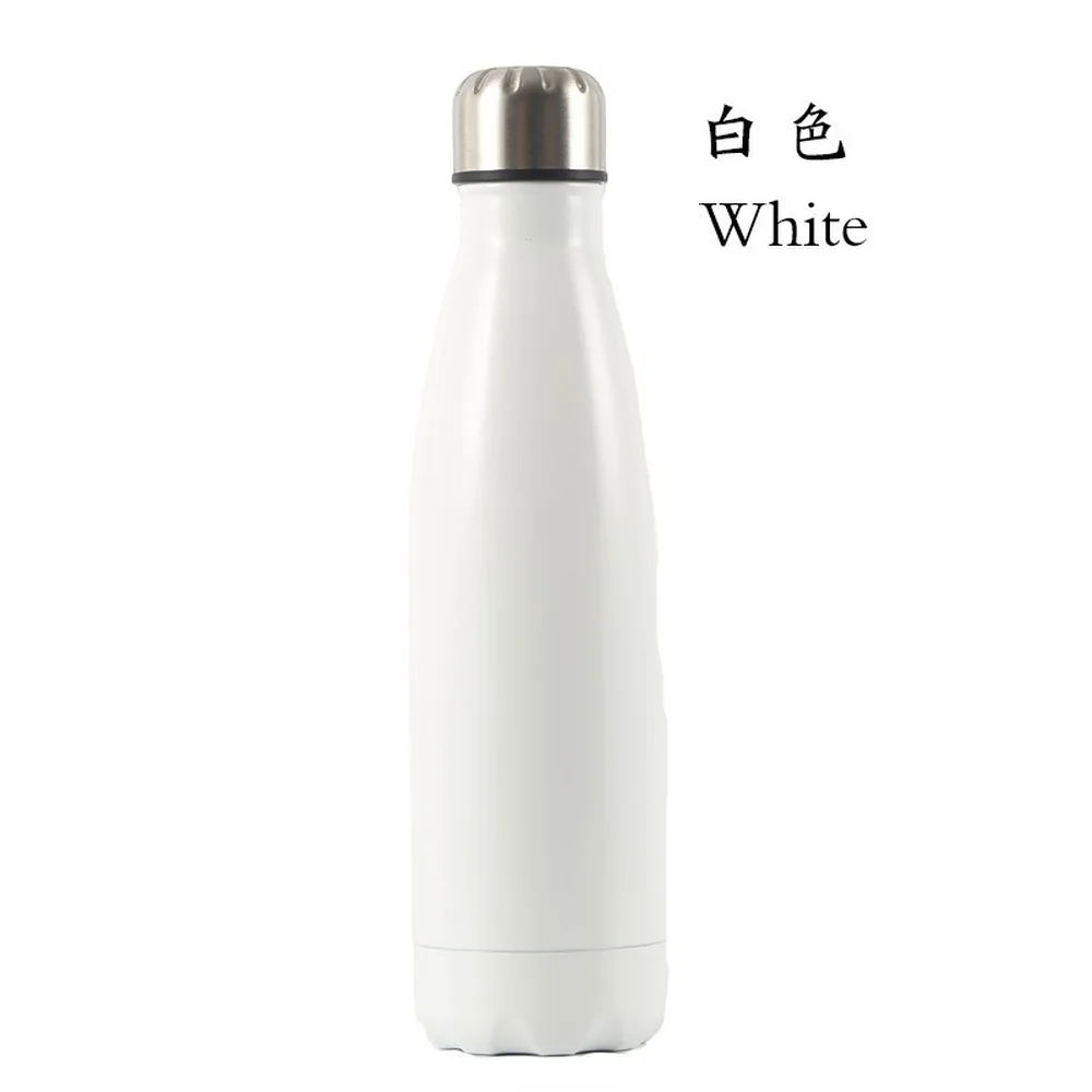 

500ml vacuum flask tide brand sports bottle 304 stainless steel creative color cola bottle outdoor sports vacuum flask