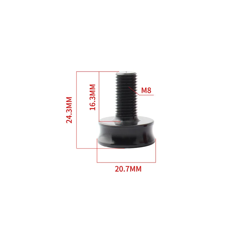 MUQZI 2PCS Bike Square Taper Bottom Bracket Screw M8 Aluminum Alloy Crankset Bolts Cycling Waterproof Sealed Crank Nut