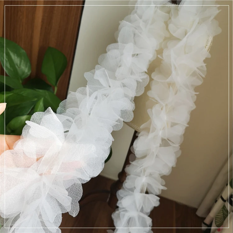 Fadesen белая кружевная ткань тонкая лента для украшения упаковочный материал