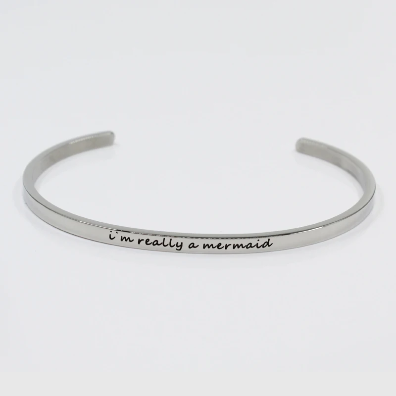 Женский браслет Я действительно Русалка вдохновляющий дружбы ювелирные изделия