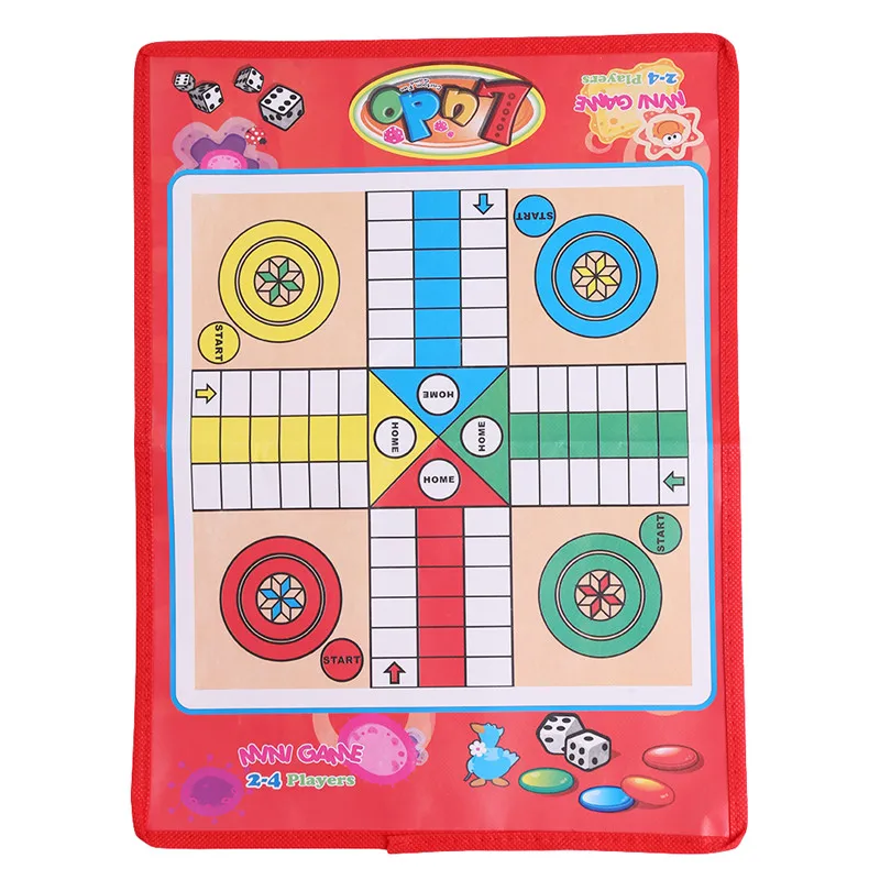 

New Portable Snakes And Ladders Puzzle Folding Snake Chess Toys For Children Game Preschool Training Family party Game Gifts Set