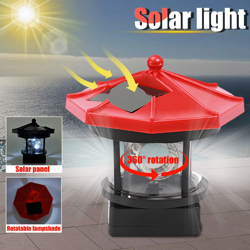 Напольный светильник для декора светодиодный солнечный статуя 360 ° вращающийся