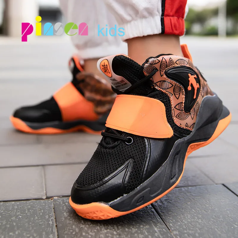 PINSEN 2020 Весенняя баскетбольная детская обувь кроссовки для мальчиков