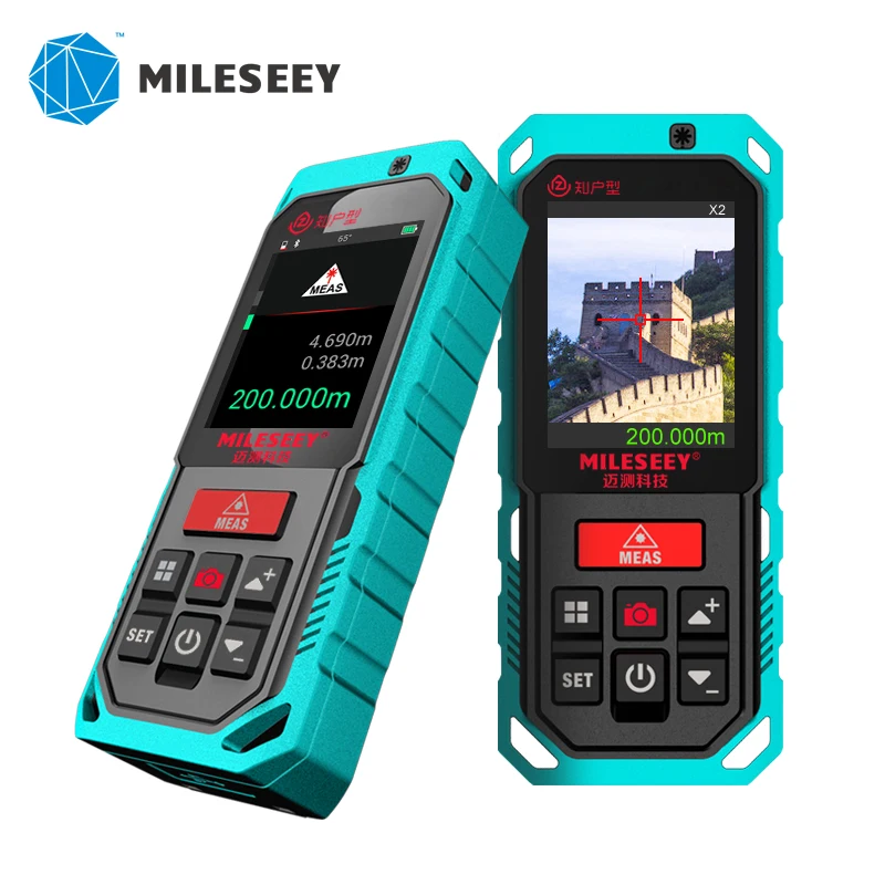 Инфракрасный лазерный дальномер Mileseey с Bluetooth камерой 200 м перезаряжаемый