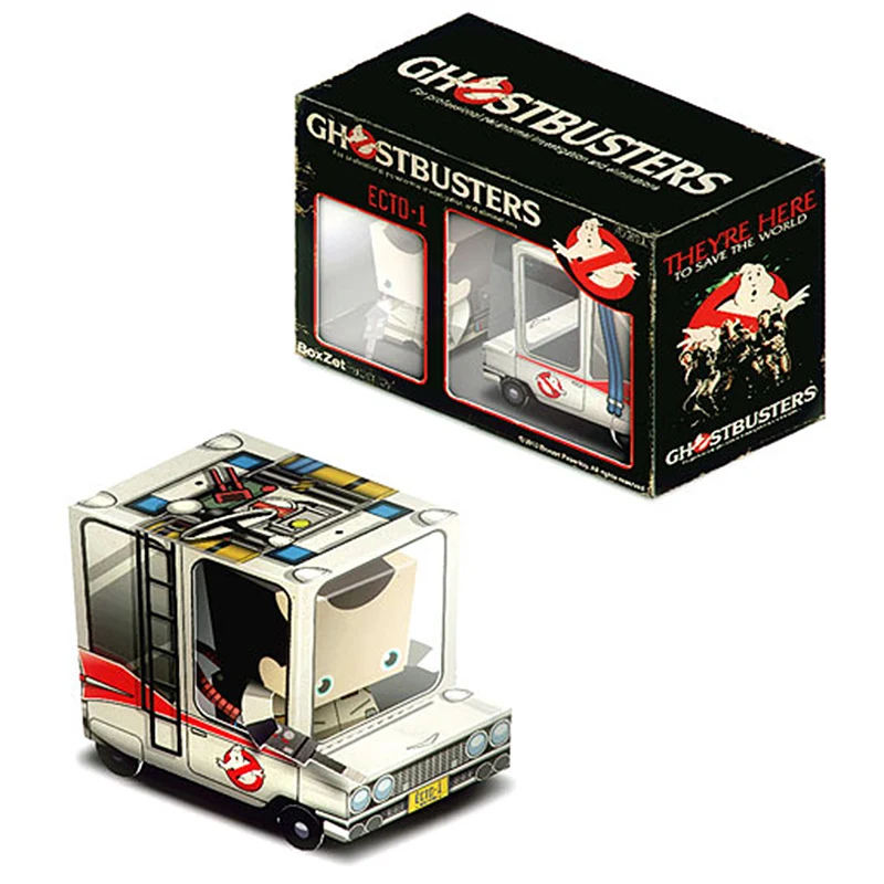 GhostBusters Ван автомобиля коробка Cubee складной мини 3D Бумага модель художественного