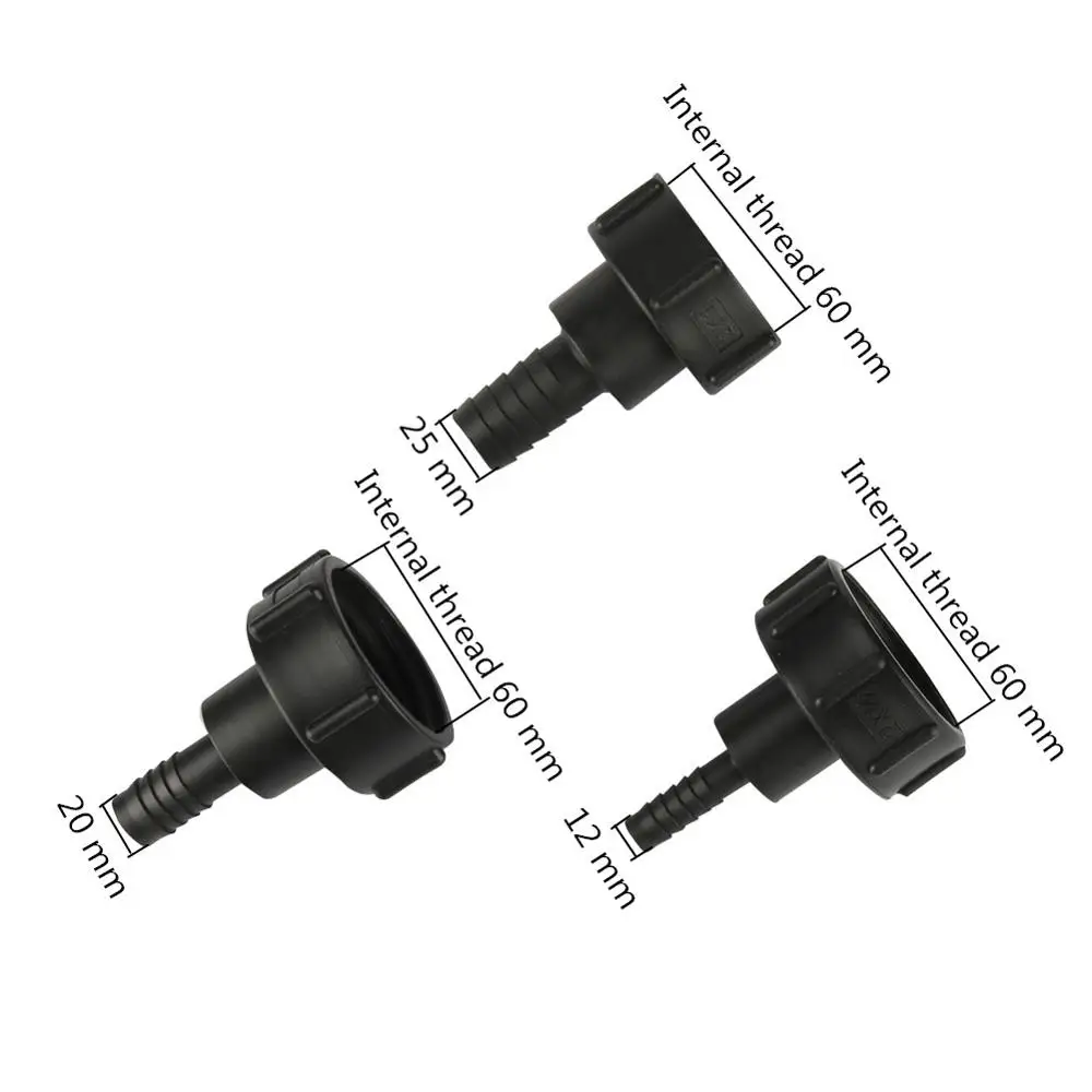 S60 грубая резьба на 1/2 &quot3/4" 1 &quot1 25" 5 &quot2" интерфейс IBC бак адаптер клапан
