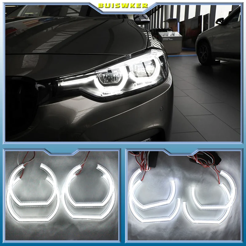 

Excellent Ultra bright DTM Style led Angel Eyes halo rings For BMW E46 M3 Coupe Convertible 1999-2006 xenon headlight