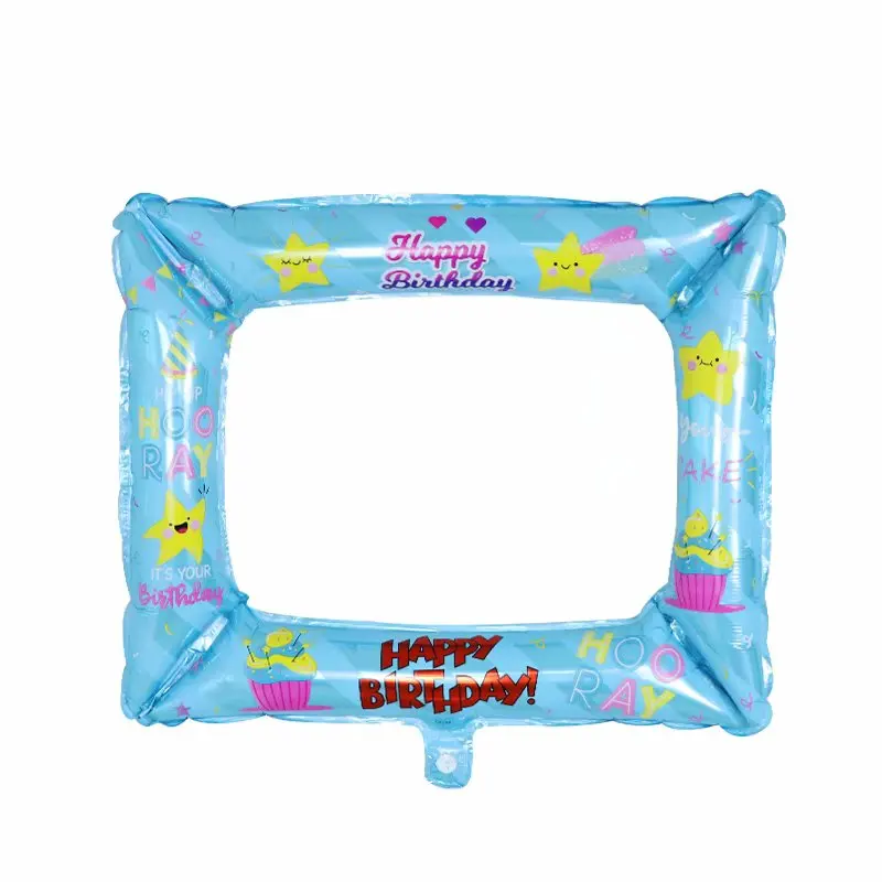 1 шт. с днем рождения фоторамка Фольга воздушные шары Семья детская День реквизит