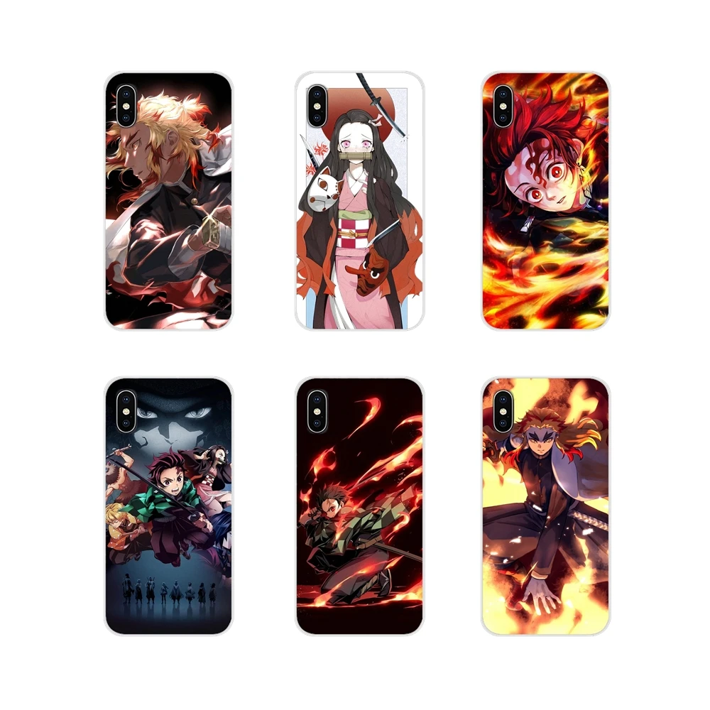 accessories phone cases covers for apple iphone x xr xs 11pro max 4s 5s 5c se 6s 7 8 plus ipod touch 5 6 anime demon slayer free global shipping