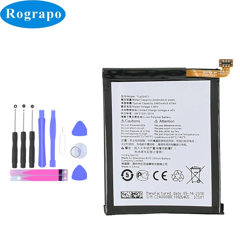 2460 мА/ч TLP024C1 TLp024CC TLP024CJ Батарея для Alcatel Работает с любым оператором A3 OT 5046/Touch Shine Lite