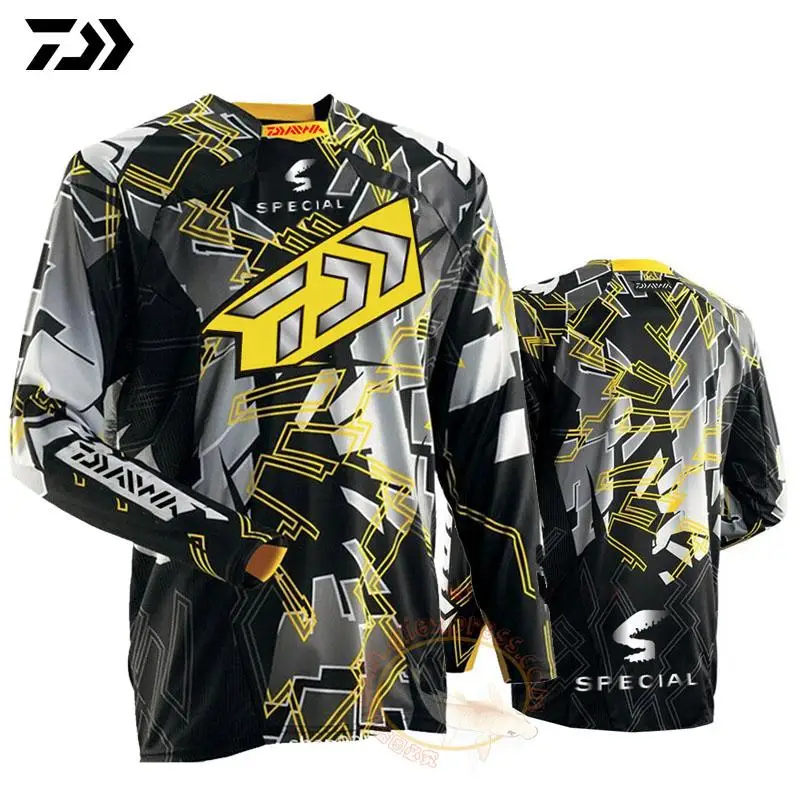 

2020 Comfortable Long Sleeve Fishing Clothing Anti-UV Fishing Shirt Jersey Quick Dry Fishing Cycling Hiking Jersey Large Size