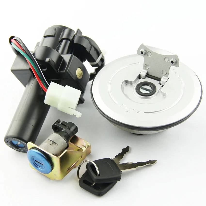 

Motorcycle Ignition Switch Fuel Gas Tank Cap Cover Seat Lock Key Set Kit For Honda X4 CB1300 1997-2000