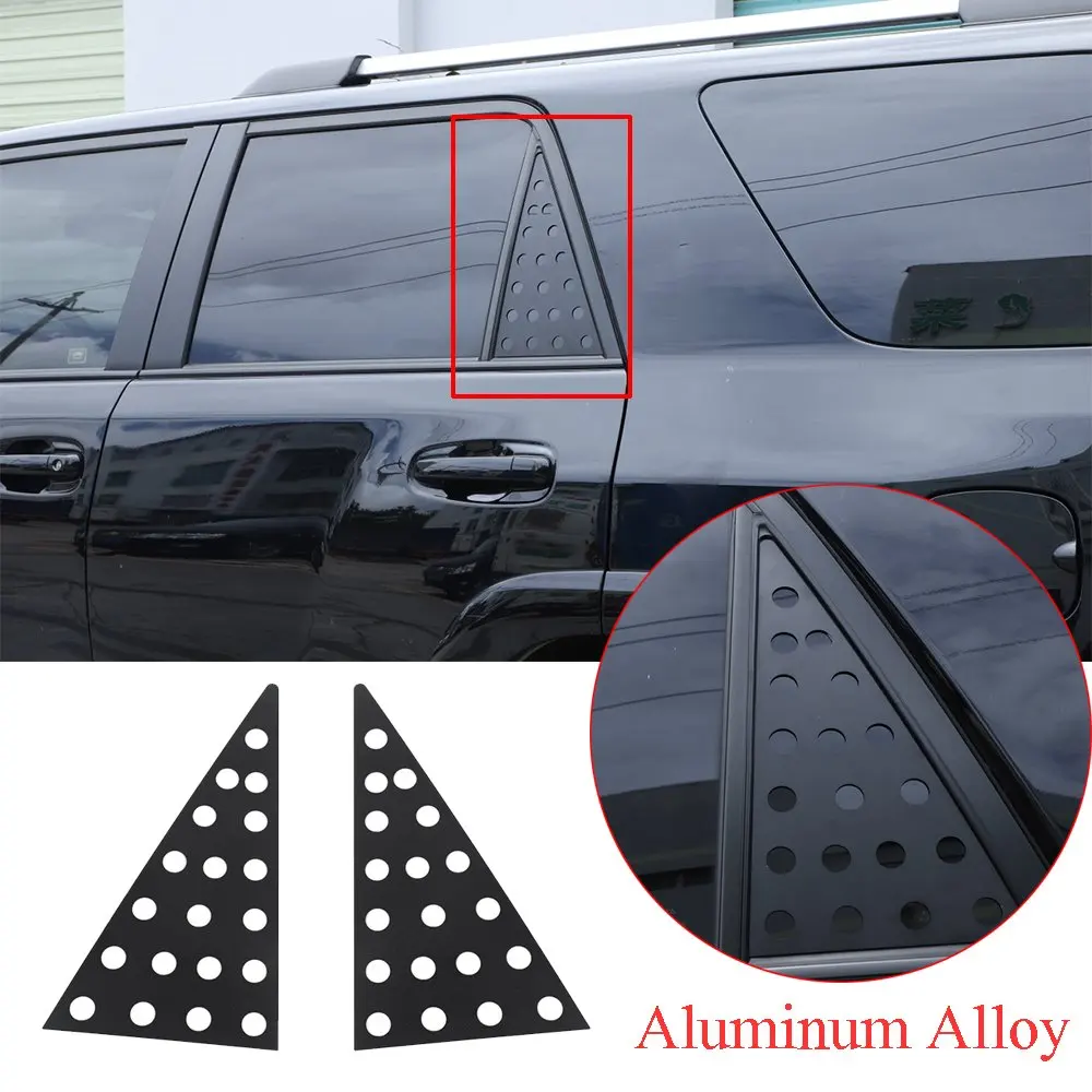 

Aluminum Alloy C-pillar Triangular Window Glass Plate Trim Fit For Toyot 4Runner 2010-2020