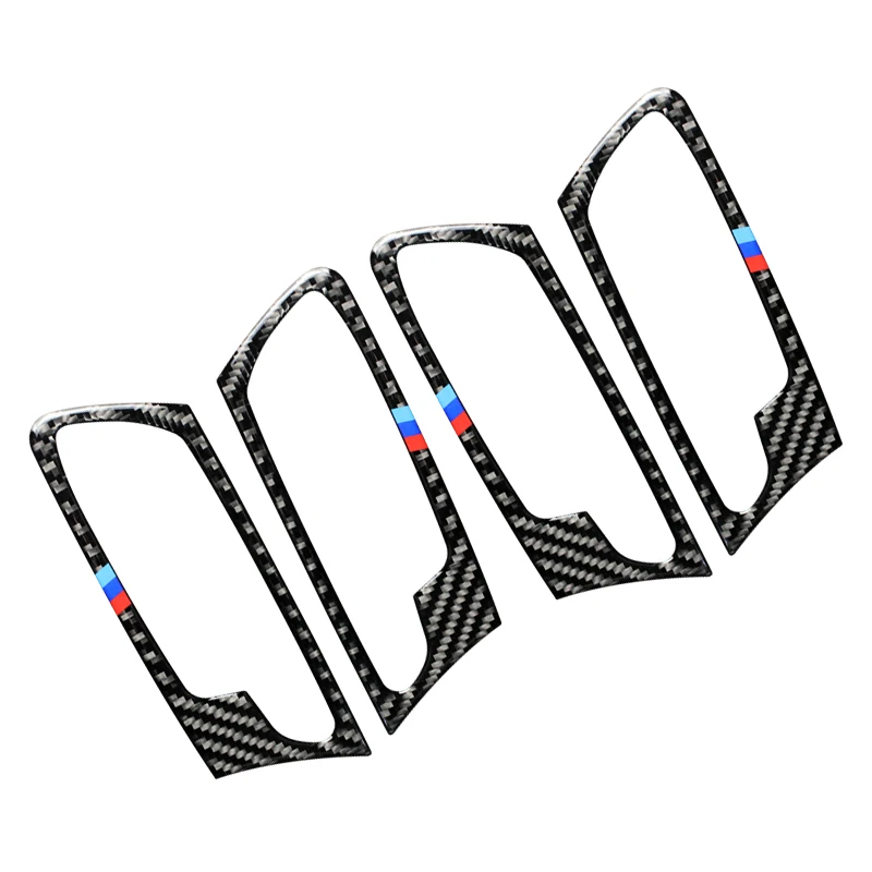 Углеродное волокно автомобиля накладка на внутреннюю дверную ручку Накладка