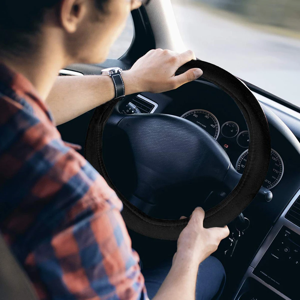 Чехол на руль с подогревом 12 В 15 дюймов зимний универсальный для автомобиля|Чехлы