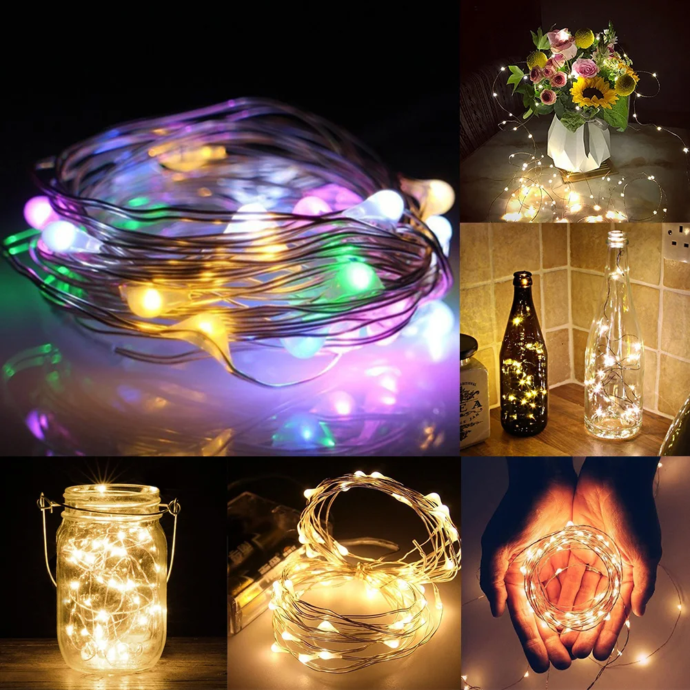 

Waterproof Copper Wire Battery Operated Indoor Outdoor Fairy Home Party Decoration 20 LED Garden Wedding Light String