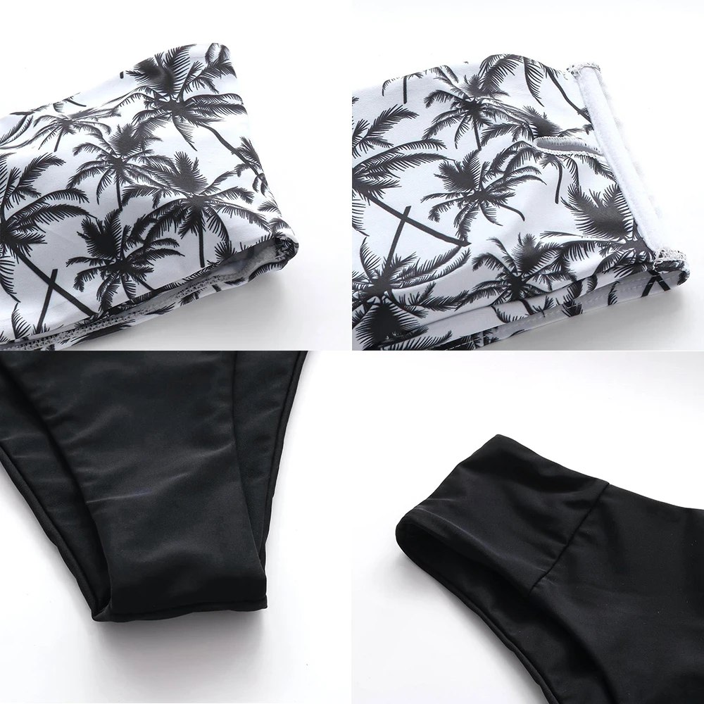 Пуш Ап купальник 2021 бикини с высокой талией хит бандо женский без бретелек