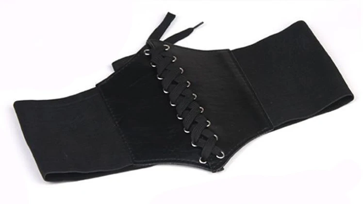 

Fashion Women Elastic Extra Wide TIGHT Corset Tie High Waist Slimming Belt