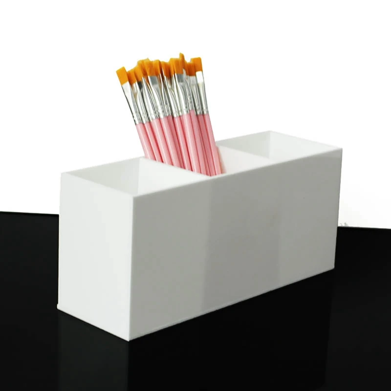 3 слота Чехол для хранения кистей косметики акриловый однотонный держатель