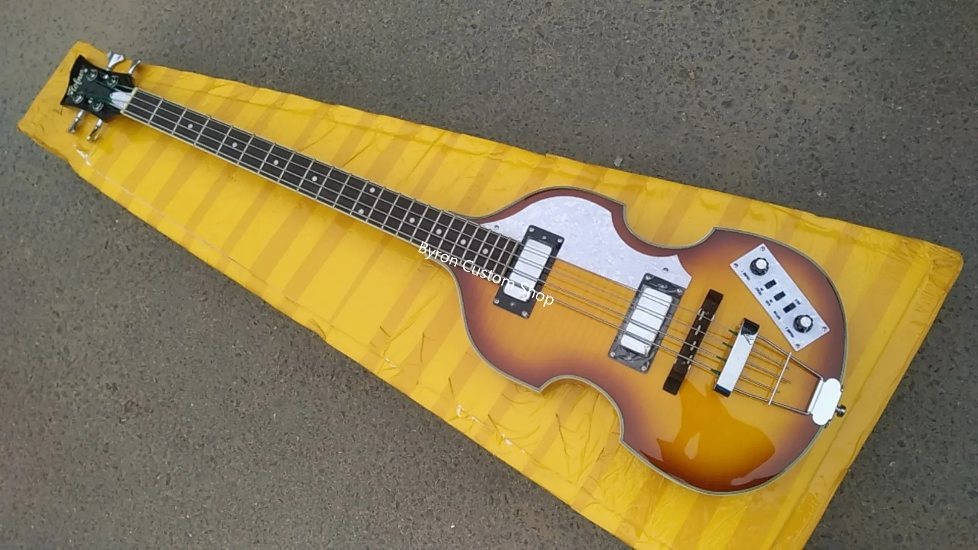 Бесплатная доставка 4 струны полый корпус для правой руки hofner низкая цена бас