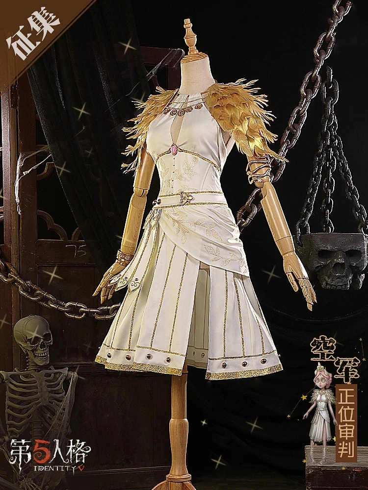 

Anime Identity V Martha Behamfil Game Uniform Air Force Elegant Dress Cosplay Costume Women Halloween Free Shipping 2021