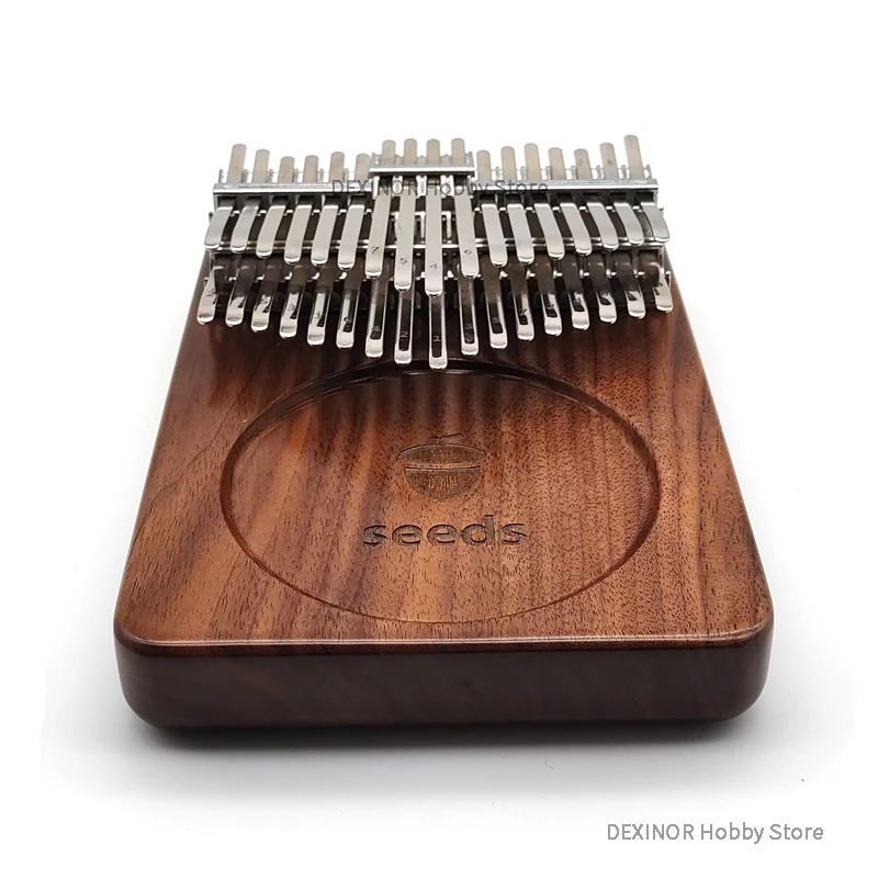 Seeds Kalimba 34 Key Double Layer Chromatic Thumb Piano Black walnut Keyboards Mbira Pisces Musical Instruments