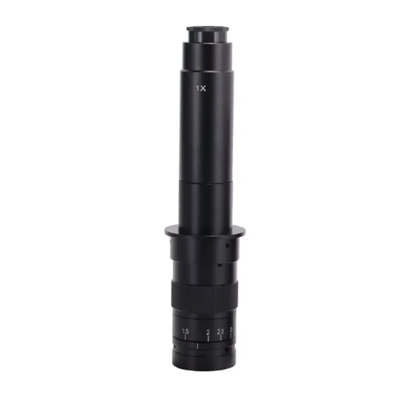 

C-mount Lens 120X 180X 300X Zoom Adjustable 0.7X-4.5X Magnification High Definition for USB Industry Microscope