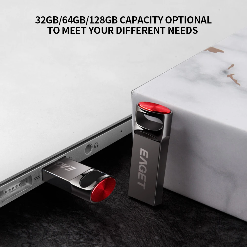 EAGET U81 USB флеш накопитель 128 Гб 64 ГБ 32 металлический u диск USB3.0 Портативный