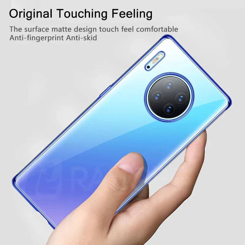 Чехол-бампер для huawei mate 30 Pro роскошное прозрачное покрытие из ТПУ силиконовый
