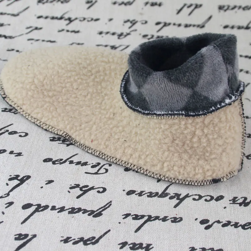 Мужские толстые зимние теплые мягкие носки-башмачки Нескользящие эластичные