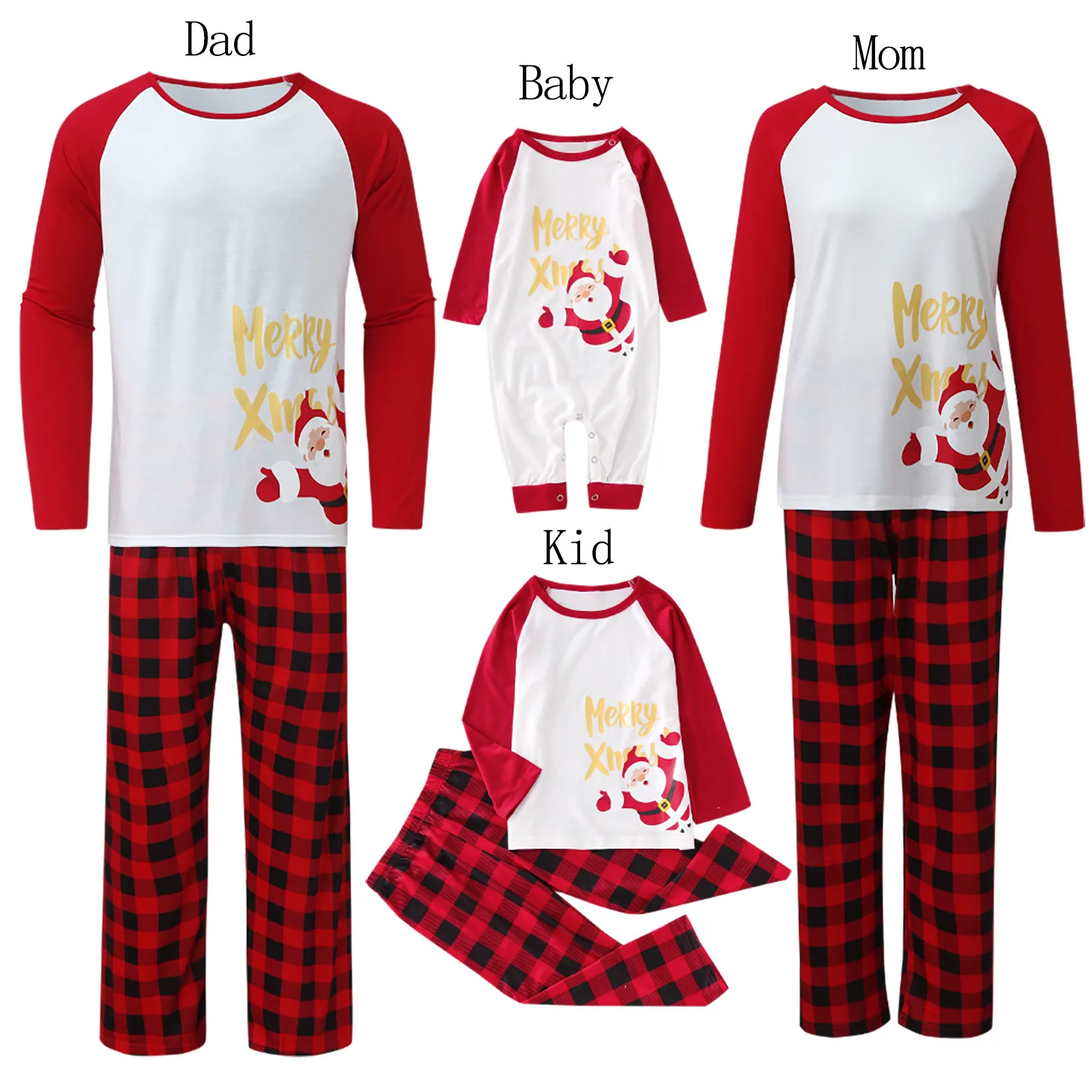 Pajamas Matching Pajamas Sets Deer Father Mother Kids & Dog Sleepwear Mommy and Me Xmas Pj's Clothes Baby Romper