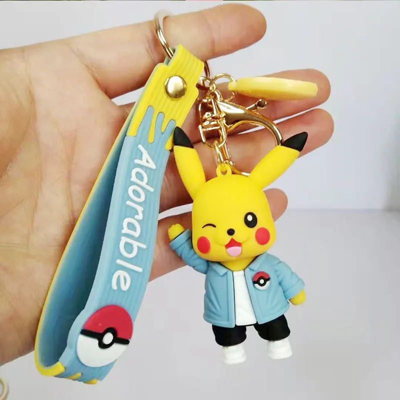 5 японская Покемон фигурки Пикачу брелок покемон Сквиртл Psyduck Charmander Snorlax модель