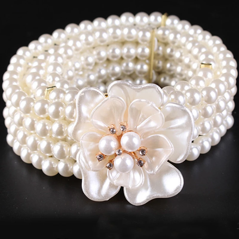 18 стилей пряжки новые модные женские красивые жемчужные цветочные пояса стразы