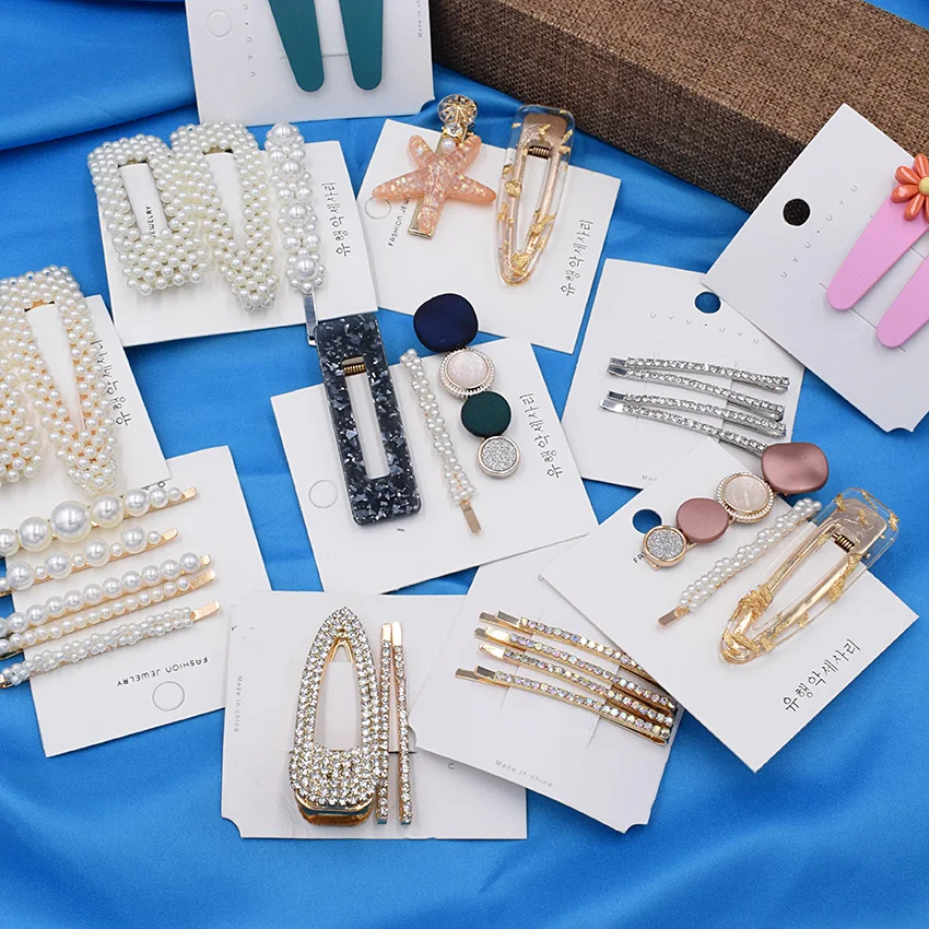 Женские заколки для волос с жемчужинами ручной работы цветами корейский стиль