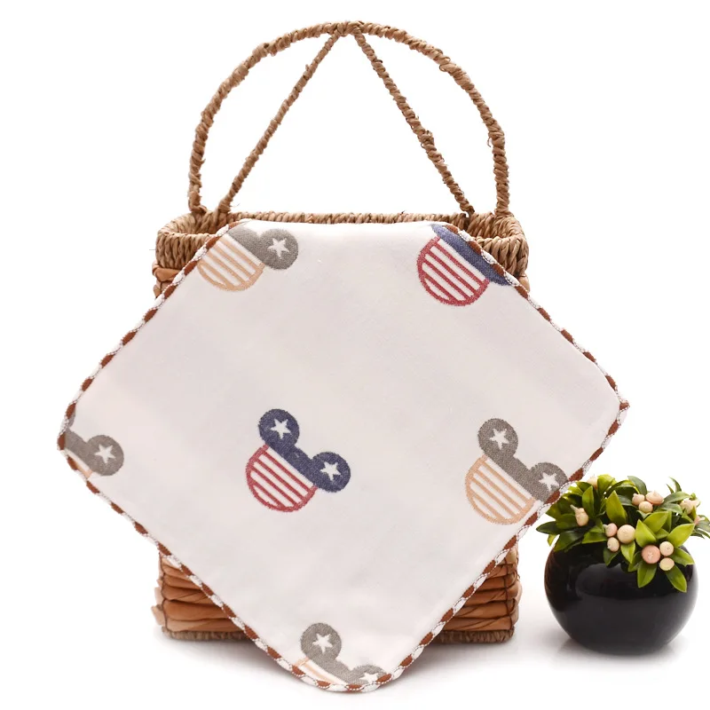 Цветной хлопковый носовой платок для детей 2 шт.|Полотенца лица| |