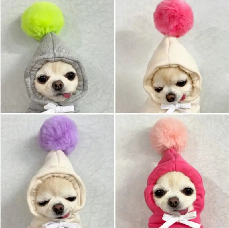 

Dog Winter Clothes Fleece Pet Cat Warm Costume Jacket for French Bulldog Chihuahua Cute Puppy Coat Ball Hoodies Ropa Para Perro