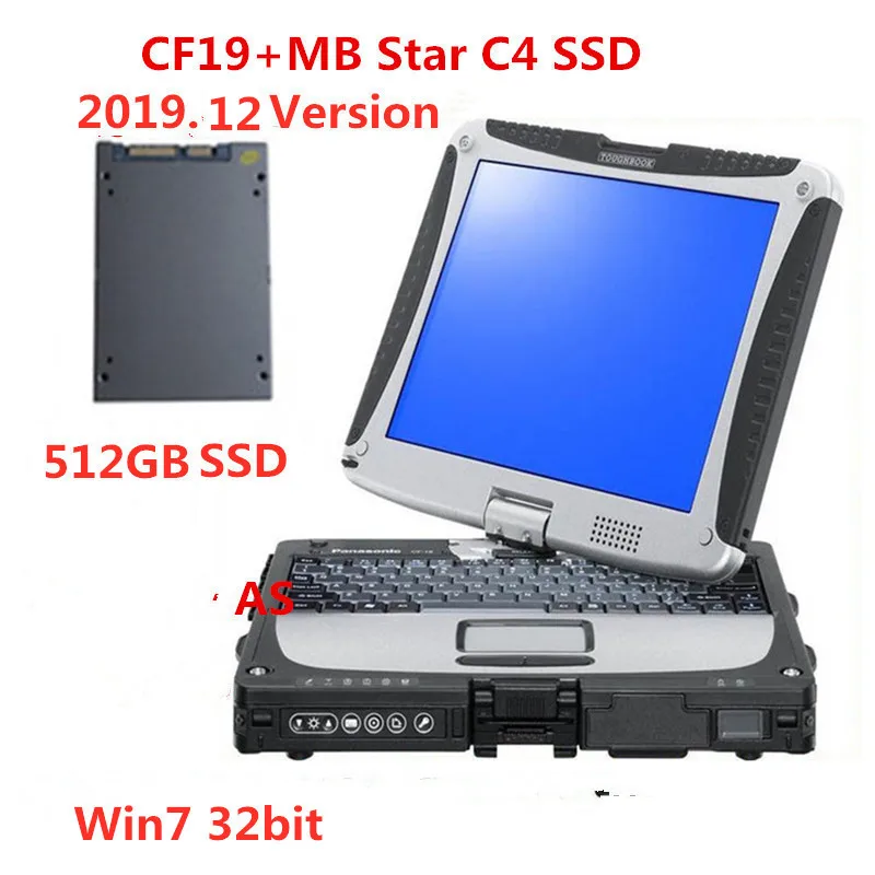 C4SSD and CF19 Последняя версия,12 MB Star C4 SSD SD C4 диагностическое программное обеспечение работает Диагностика ноутбука toughbook cf19 CF-19 4G DHL - Цвет: C4SSD and CF19