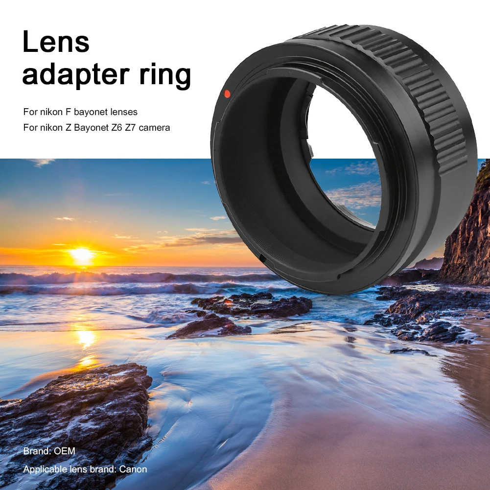 Кольцо адаптер для объектива камеры SLR из алюминиевого сплава Nikon AI F к Z Mount Z5 Z6