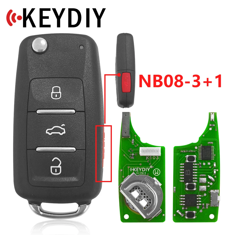 KEYDIY KD пульт дистанционного управления NB08 Многофункциональный 4 кнопки NB серии