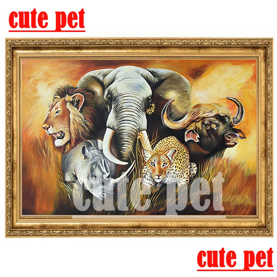 

5D Animal group Diy Daimond Painting 3D Diamond Painting Full Diamant Painting Embroidery diamond mosaic Home Wall Decor puzzle