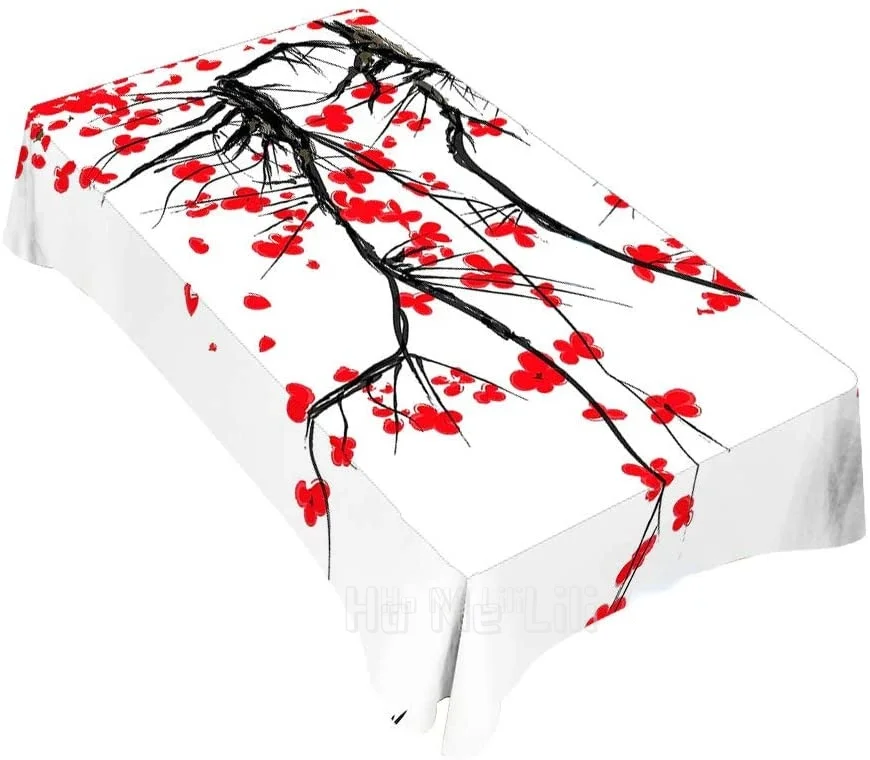 

Rectangle Table Cloths Sakura Japanese For Dining Bbq Picnic Coffee Table