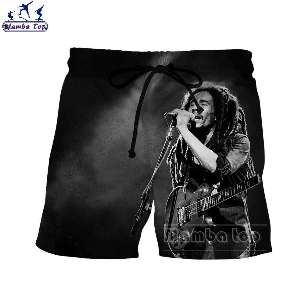 Шорты Mamba мужские с 3D-принтом топ Боб Марли модные пляжные брюки крестного отца в