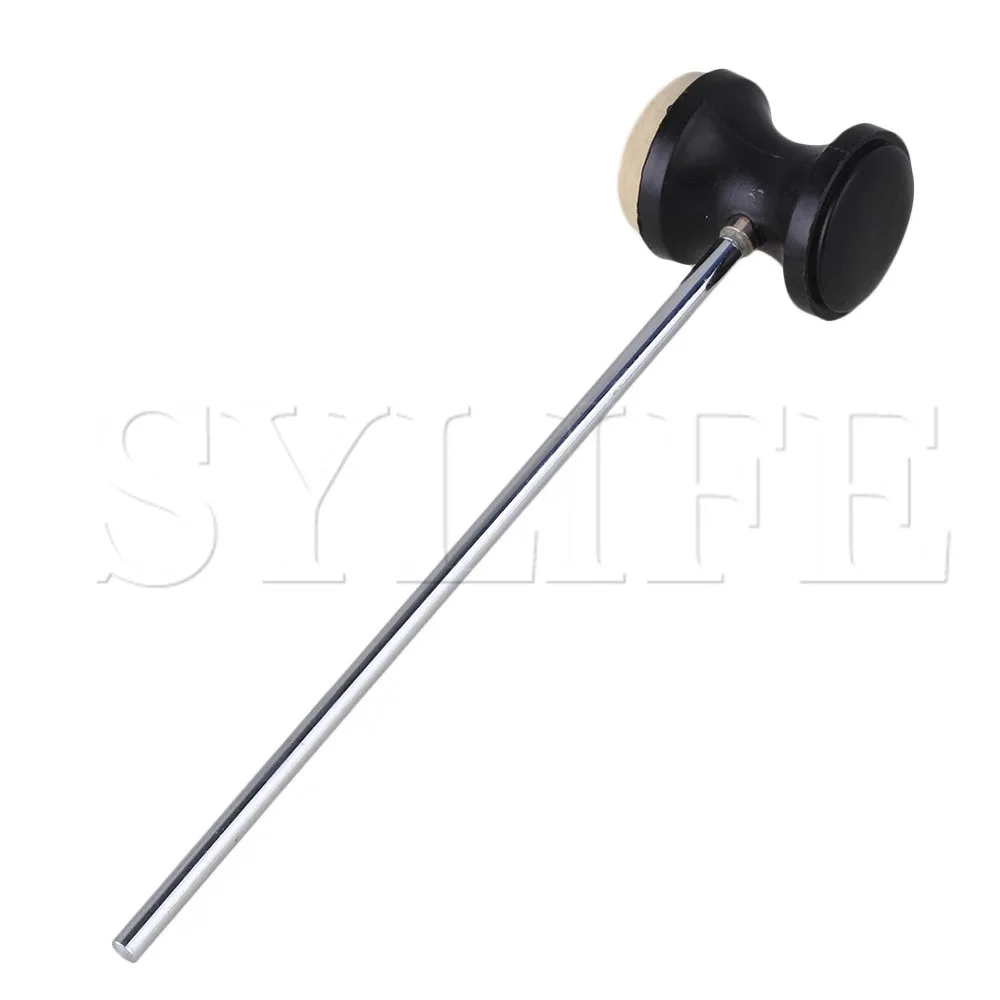 Bassy Sound Stainless Steel Shaft Felt Head Black Bass Drum Beater | Спорт и развлечения
