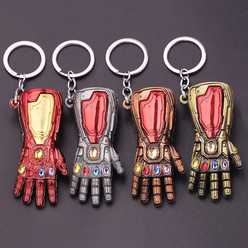 Anime Movie Figures Iron Man Gauntlet Keychain Toys Thanos Glove Thor Hammer Mjolnir Replica Kids | Игрушки и хобби