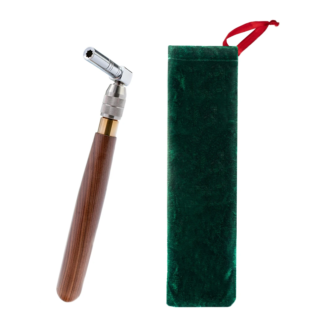 

Extension L-shape Piano Tuning Star Head Wrench Wood Handle With Storage Bag