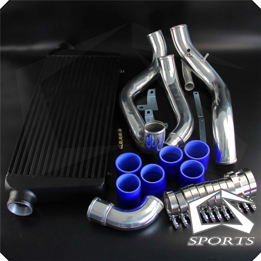 Черный FMIC турбо интеркулер и трубопровод комплект подходит для N * issan 200SX 240SX S14 S15