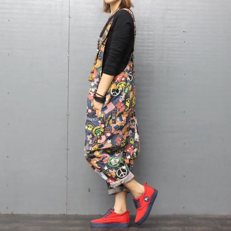 Комбинезоны и комбинезоны размера плюс для женщин с принтом 2020 весенние