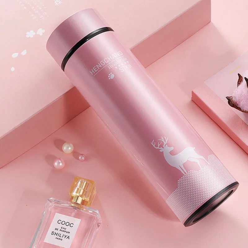 Термос из нержавеющей стали с изображением лося 450 мл | Дом и сад