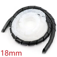 dia 18mm spiral wire wrap organzier cable sleeve winding pipe line bundle mangement hose tube protection cord band sheath